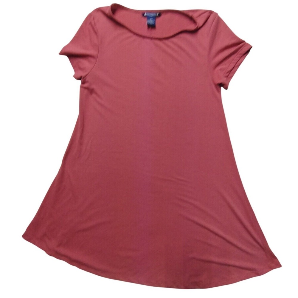 Architect Petites Casual T-Shirt Dress Short Sleeve Comfy PL Vacation Errands